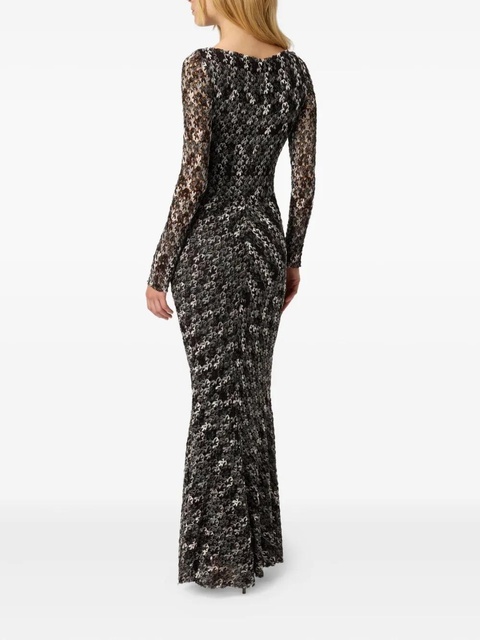 Missoni floral-lace long-sleeve maxi dress - Black - zdjęcie produktu nr 2