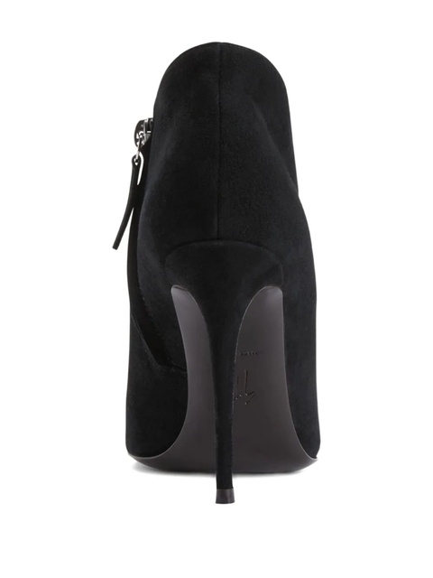 Giuseppe Zanotti pointed-toe v-cut suede heeled pumps - Black - zdjęcie produktu nr 2