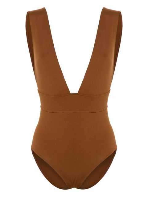 ERES Pigment V-neck swimsuit - Brown - zdjęcie produktu nr 1