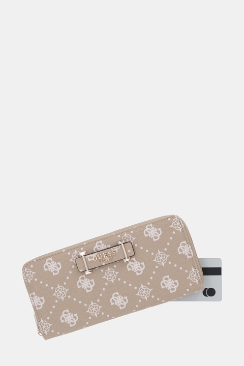 Guess portfel SILIA damski kolor beżowy SWGP98 90146 - zdjęcie produktu nr 1