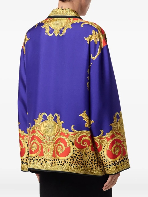 Versace baroque-print shirt - Purple - zdjęcie produktu nr 1