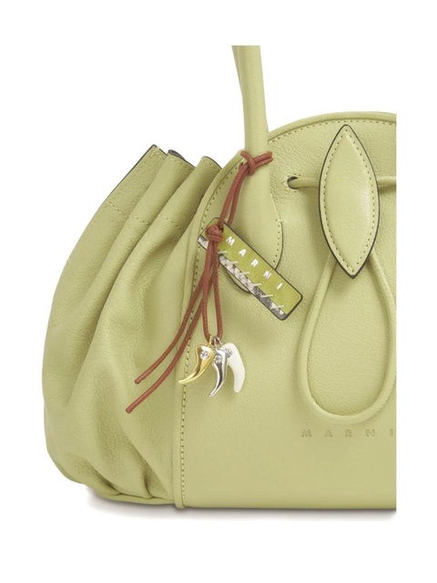Marni leather knotted keyring - Brown - zdjęcie produktu nr 2