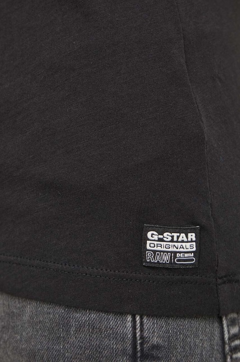 G-Star Raw t-shirt bawełniany damski kolor czarny D24533-4107 - zdjęcie produktu nr 2