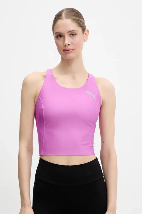 Puma top treningowy kolor różowy 526646 - zdjęcie produktu nr 1