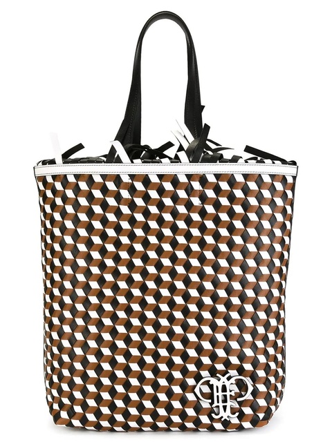 PUCCI geometric pattern frilled shoulder bag - Multicolour - zdjęcie produktu nr 1