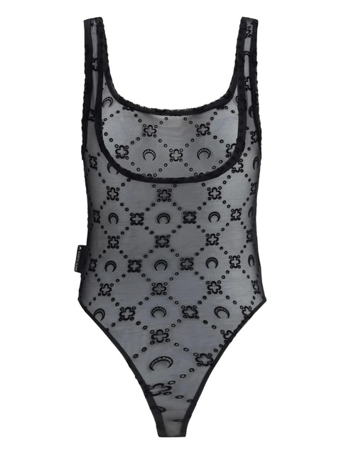 Marine Serre sleeveless bodysuit - Black - zdjęcie produktu nr 2