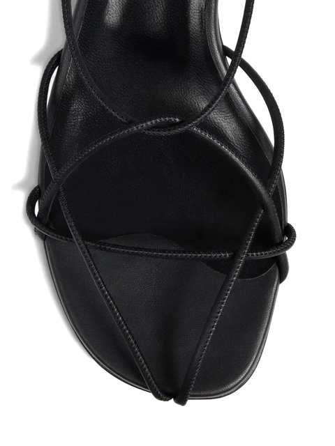 KHAITE 75mm Loulou leather sandals - Black - zdjęcie produktu nr 1