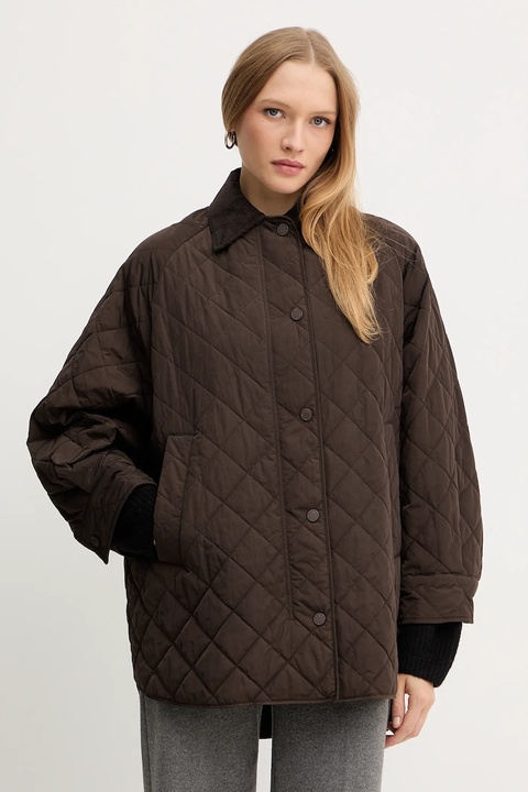 Weekend Max Mara kurtka PEPATO kolor brązowy przejściowa oversize 2525496102600 - zdjęcie produktu nr 1