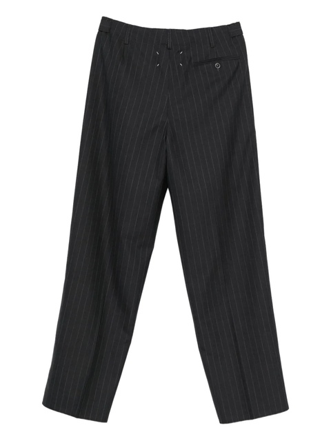 Maison Margiela pinstripe drawstring trousers - Grey - zdjęcie produktu nr 2