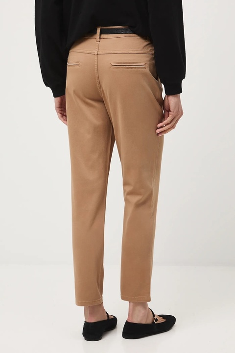 Medicine spodnie damskie kolor czarny fason chinos medium waist - zdjęcie produktu nr 2