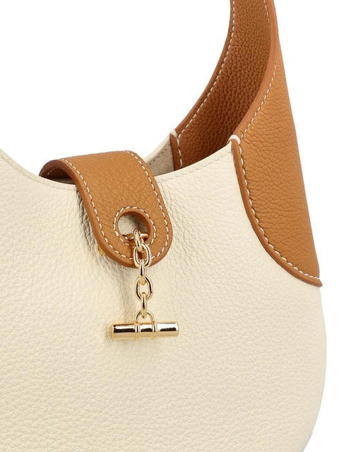 Loro Piana hammered calfskin toggle-fastening bag - Neutrals - zdjęcie produktu nr 2