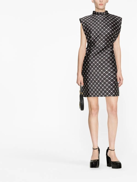 Lanvin floral-print satin minidress - Black - zdjęcie produktu nr 1