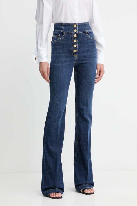 Elisabetta Franchi jeansy damskie high waist PJ03D56E2 - zdjęcie produktu nr 1