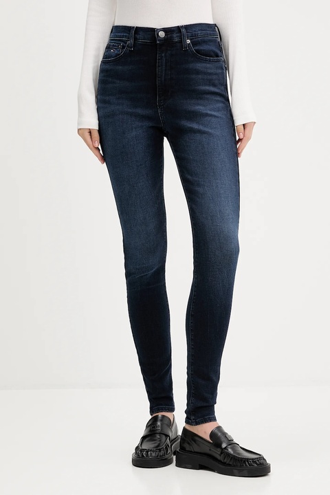 Tommy Jeans jeansy damskie kolor granatowy DW0DW21823 - zdjęcie produktu nr 1