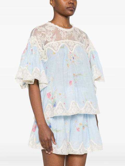 ZIMMERMANN Lucky blouse - Blue - zdjęcie produktu nr 2