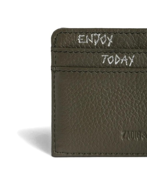 Zadig&Voltaire leather wing cardholder - Green - zdjęcie produktu nr 2