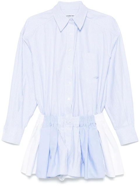 Alexander Wang prestyled pleated playsuit - Blue - zdjęcie produktu nr 1