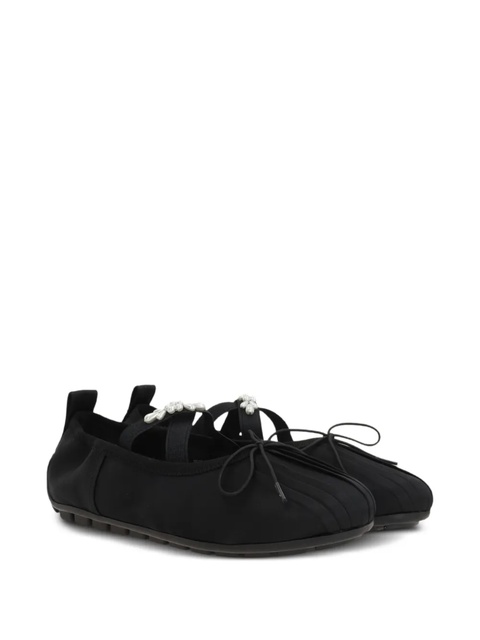 Simone Rocha fuax pearl-embellished ballet flats - Black - zdjęcie produktu nr 1
