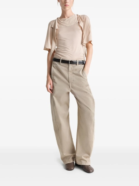 LEMAIRE short sleeve with foulard t-shirt - Neutrals - zdjęcie produktu nr 1