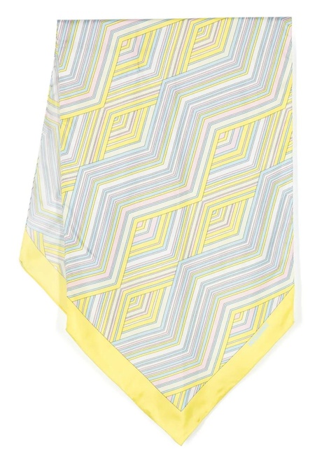 Missoni zigzag silk twill scarf - Yellow - zdjęcie produktu nr 1