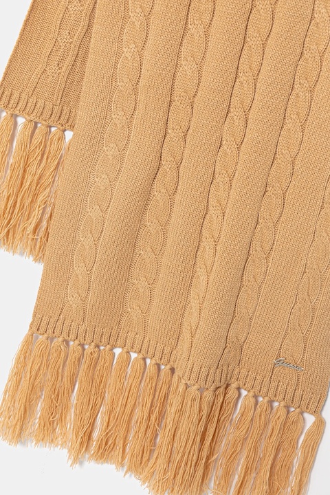 Guess szalik KENDRA damski kolor beżowy gładki W5BZ16 Z3362 - zdjęcie produktu nr 2