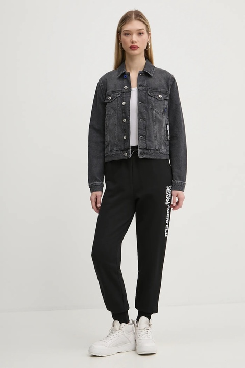 Karl Lagerfeld Jeans spodnie dresowe kolor czarny z nadrukiem A1W10058 - zdjęcie produktu nr 2