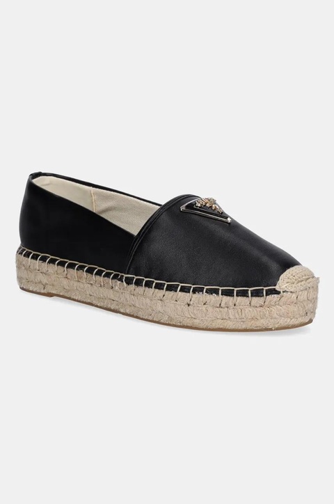 Guess espadryle JOLANDY kolor czarny FLJLND LEA14 - zdjęcie produktu nr 1