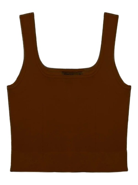 Simkhai Uri square-neck ribbed top - Brown - zdjęcie produktu nr 1