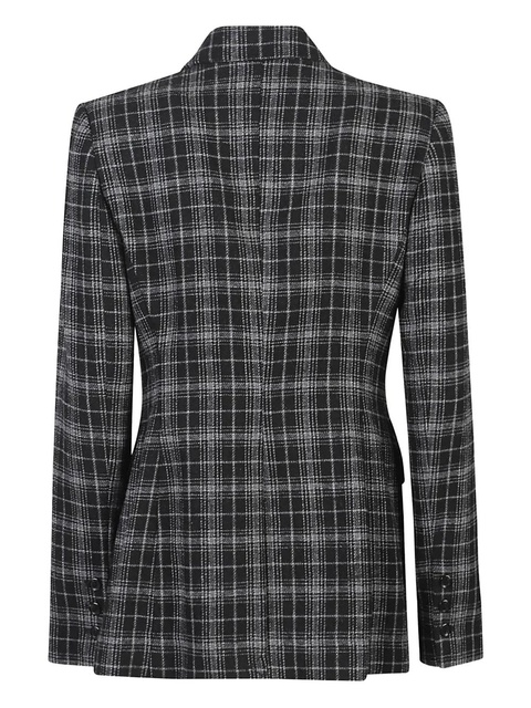 PINKO double-breasted check blazer - Black - zdjęcie produktu nr 1
