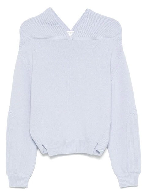 Victoria Beckham V-neck sweater - Blue - zdjęcie produktu nr 1