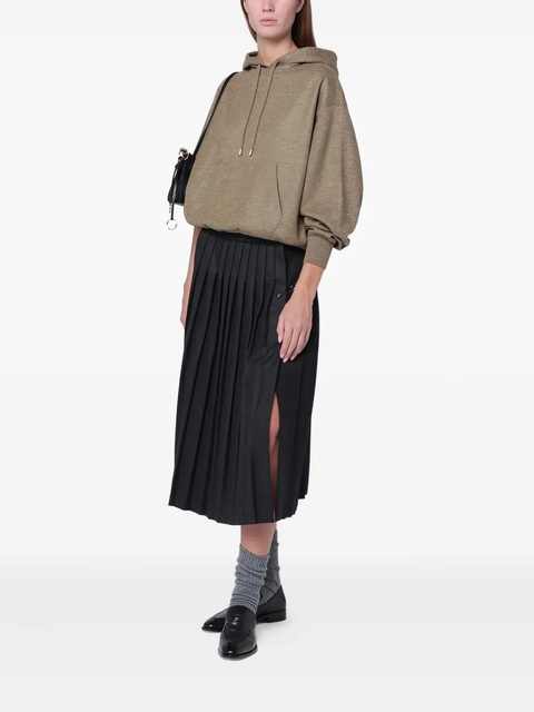 Loro Piana hooded wood grain melange hoodie - Brown - zdjęcie produktu nr 2