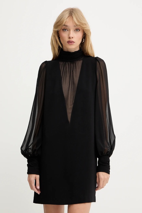Pinko sukienka kolor czarny mini prosta 106111 A30J - zdjęcie produktu nr 1