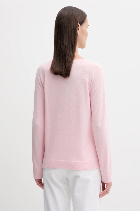 United Colors of Benetton sweter z domieszką wełny damski kolor różowy 1035D1P17 - zdjęcie produktu nr 2
