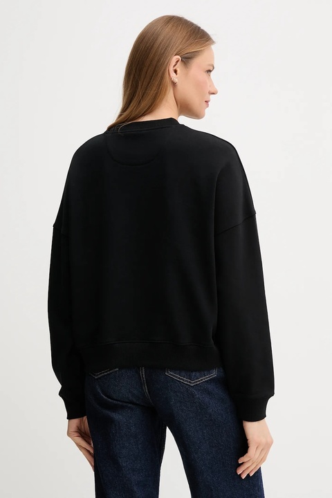 Guess bluza bawełniana RACHELE damska kolor czarny z aplikacją W5YQ04 KC8I0 - zdjęcie produktu nr 2