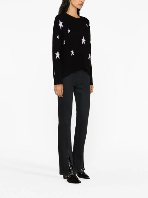 Zadig&Voltaire Markus star-print cashmere jumper - Black - zdjęcie produktu nr 2