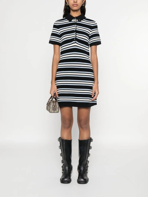 Maje striped mini dress - Black - zdjęcie produktu nr 2