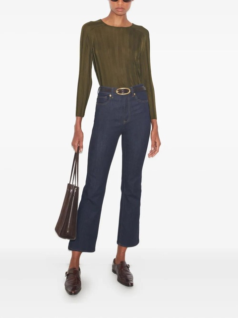 Tory Burch cropped flared jeans - Blue - zdjęcie produktu nr 1