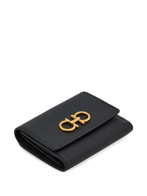 Ferragamo Gancini tri-fold wallet - Black - zdjęcie produktu nr 1