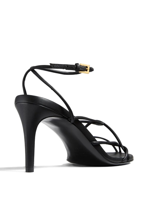 KHAITE 75mm Loulou leather sandals - Black - zdjęcie produktu nr 2