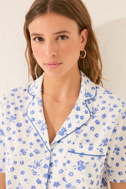 women'secret piżama bawełniana damska kolor biały bawełniana 3139889 - zdjęcie produktu nr 2