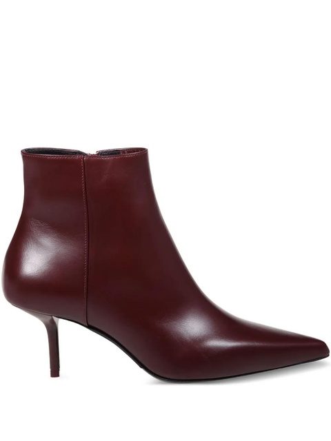 Max Mara 65mm pointed-toe side-zip boots - Red - zdjęcie produktu nr 1