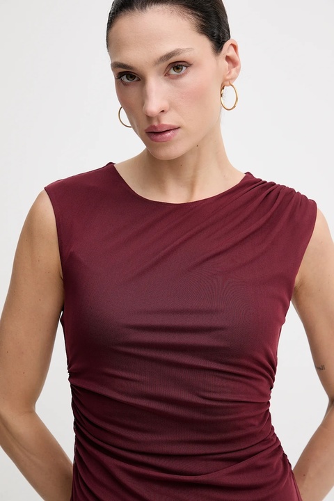 Pedro del Hierro sukienka kolor bordowy maxi dopasowana 6192943 - zdjęcie produktu nr 2