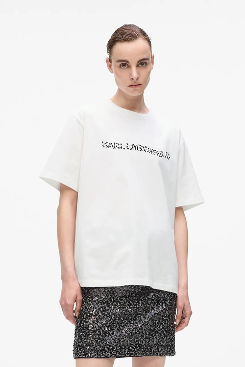 Karl Lagerfeld t-shirt bawełniany damski kolor biały A4W17074 - zdjęcie produktu nr 1