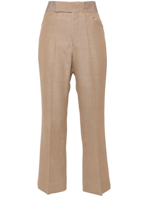 Victoria Beckham cropped flared trousers - Neutrals - zdjęcie produktu nr 1
