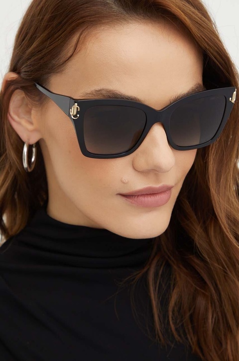 Jimmy Choo okulary przeciwsłoneczne damskie kolor czarny 0JC5012 - zdjęcie produktu nr 1