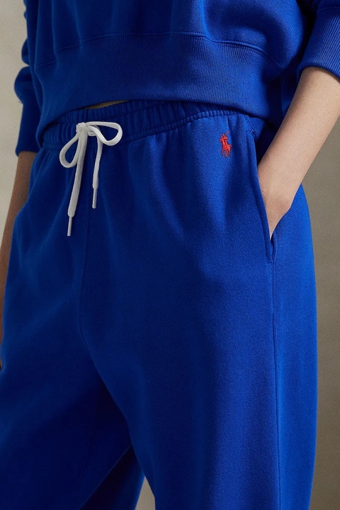 Polo Ralph Lauren spodnie dresowe damskie kolor fioletowy gładkie 211971700 - zdjęcie produktu nr 2