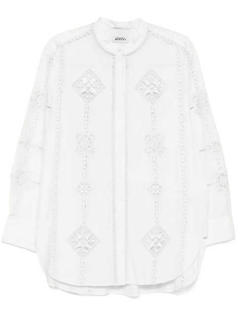 ISABEL MARANT Soeline shirt - White - zdjęcie produktu nr 1