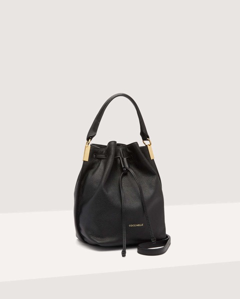 COCCINELLE - Czarna torba bucket Estelle - zdjęcie produktu nr 1