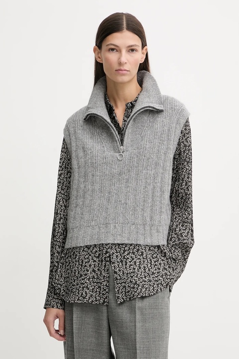 Marc O'Polo kamizelka z dodatkiem wełny damska kolor szary 5000007565 - zdjęcie produktu nr 1