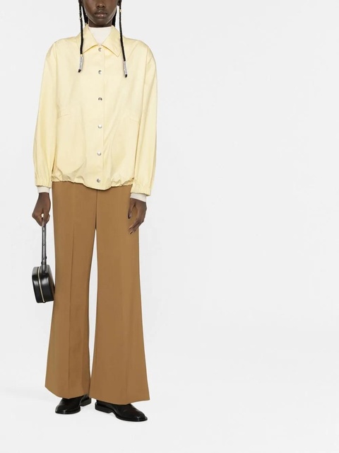 Jil Sander logo-print shirt jacket - Yellow - zdjęcie produktu nr 2